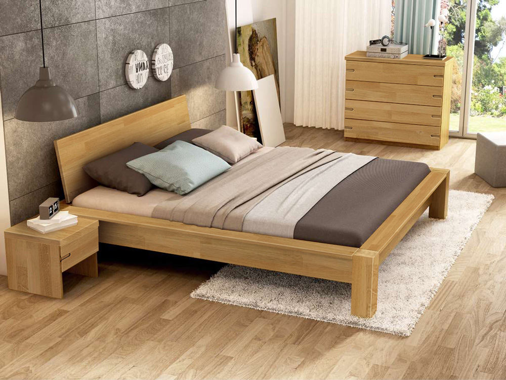 Двуспальная кровать с подъемным механизмом 140х200 без матраса