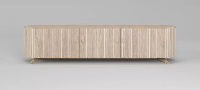 Тумба ТВ Eclipse (4 двери) ЭК 403 Беленый дуб купить в Москве - фото №1