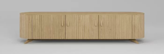 Тумба ТВ Eclipse (4 двери) ЭК 403 Натуральный дуб купить в Москве - фото №1