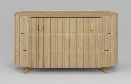 Комод Eclipse 3 ящика ЭК 303 Натуральный дуб купить в Москве - фото №1