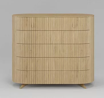 Комод Eclipse 5 ящиков ЭК 305 Натуральный дуб купить в Москве - фото №1