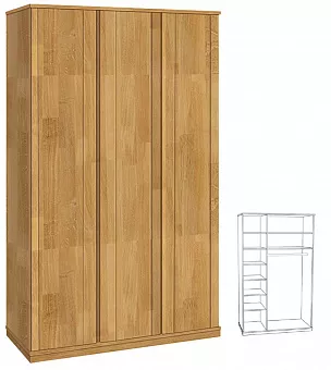 Шкаф трехдверный Паола (высота 230) купить в Москве - фото №1