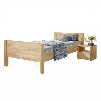 Кровать "Ханс", дуб массив 90х200 купить в Москве - фото №1