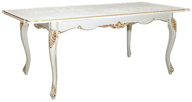 Стол «Альба» П4.485.0.07 Слоновая кость с золочением купить в Москве - фото №1