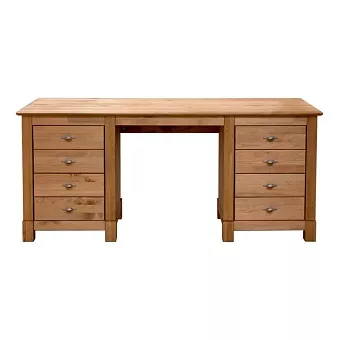 Стол письменный Рауна 2-х тумбовый Бейц/масло купить в Москве - фото №1 Стол письменный Рауна 2-х тумбовый Бейц/масло купить в Москве - фото №1