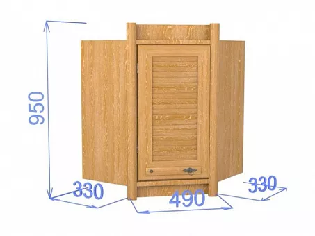 Шкаф настенный с дверкой на 60 "Хлоя КХ 12" купить в Москве - фото №1