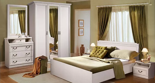 Набор мебели для спальни Нинель (цвет белая эмаль) купить в Москве - фото №1