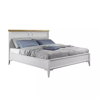 Кровать Бон Вояж 180*200  Белый лак / Антик №24 купить в Москве - фото №1