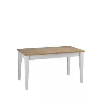 Стол обеденный Сканди 140 со вставкой белый/антик купить в Москве - фото №1