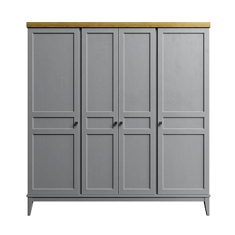 Шкаф для одежды Бон Вояж 40 Серый № 7042 / Антик № 24 купить в Москве - фото №1