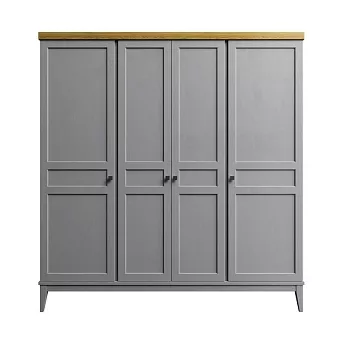 Шкаф для одежды Бон Вояж 40 Серый № 7042 / Антик № 24 купить в Москве - фото №1