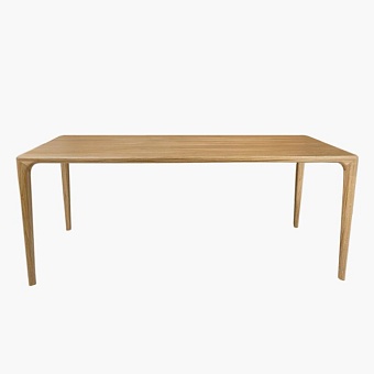 Стол Милина (из цельноламельного мебельного щита) 1600 массив дуба купить в Москве - фото №1