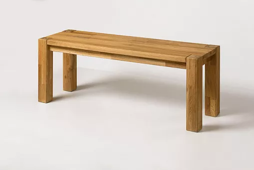 Скамья "Прованс 01" сечение ноги 7 «проходные ноги», ширина 180, дуб массив купить в Москве - фото №1