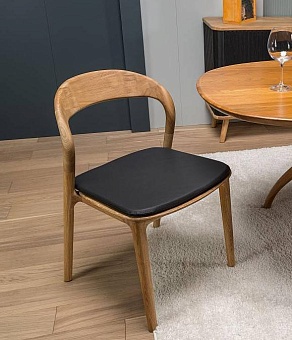 Стул Милина комфорт плюс с мягкой сидушкой из натуральной кожи купить в Москве - фото №1