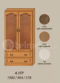 Модульная гостиная Вилия-М Шкаф комбинированный №4.1 ГР купить в Москве - фото №1