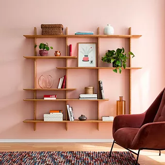 Стеллаж Золо 3 массив дуба купить в Москве - фото №1