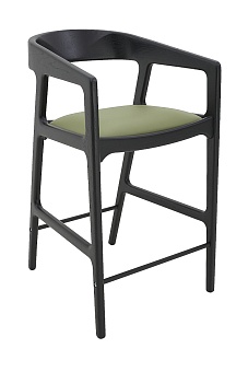 Стул полубарный Вардо комфорт плюс с мягкой сидушкой из натуральной кожи купить в Москве - фото №1