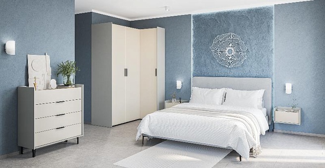 Набор мебели для спальни Модена 1 (Персидский жемчуг/ Лунный камень) купить в Москве - фото №1