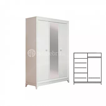 Шкаф для одежды Сабрина ММ-302-01/03 купить в Москве - фото №1 Шкаф для одежды Сабрина ММ-302-01/03 купить в Москве - фото №1