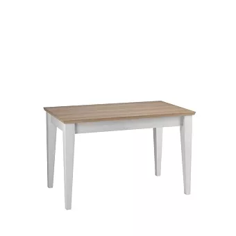 Стол обеденный 120 Сканди белый/антик купить в Москве - фото №1