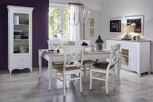 Набор мебели для гостиной Кармен Прованс 1 (Молоко+дуб сахара) купить в Москве - фото №1