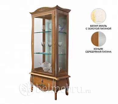 Шкаф с витриной Трио ММ-279-01/01 купить в Москве - фото №1