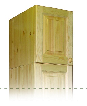 Антресольная секция 1-но дверная Оскар купить в Москве - фото №1