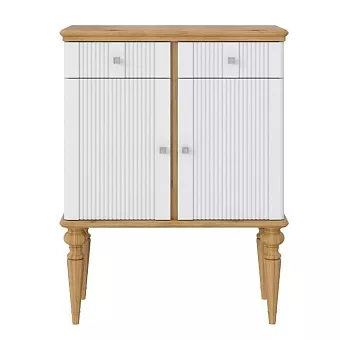 Тумба Рандеву-22 (Белый лак + антик №24) купить в Москве - фото №1