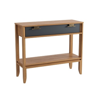 Консоль Бридж1 ящик и полка браун/серый 7012 купить в Москве - фото №1