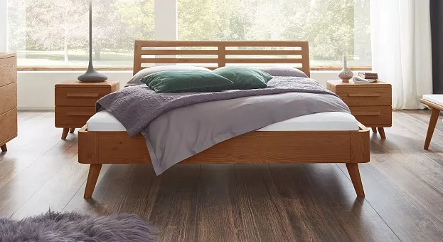 Кровать Lugo (RO190) из массива дуба  160*200 купить в Москве - фото №1