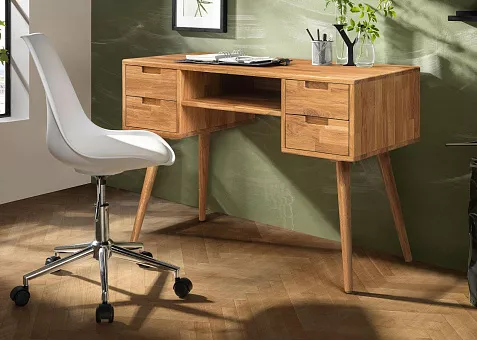 Стол письменный Сканди 4 массив дуба  купить в Москве - фото №1