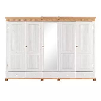 Шкаф пятидверный Хельсинки-5-SP-GT-M с зеркалом купить в Москве - фото №1 Шкаф пятидверный Хельсинки-5-SP-GT-M с зеркалом купить в Москве - фото №1