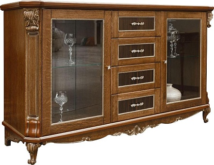 Тумба "Альба 14с" П 485.14с палисандр (с зол., с сер.) купить в Москве - фото №1