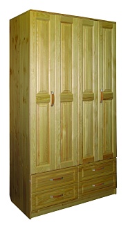 Шкаф четырехдверный Герман-4я  (с ящиками) купить в Москве - фото №1