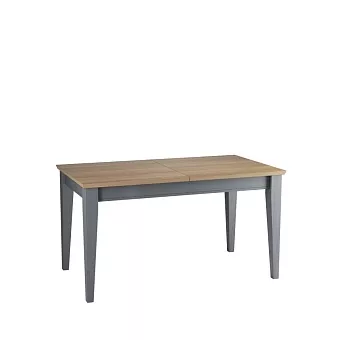 Стол обеденный Сканди 140 со вставкой серый 7046/антик купить в Москве - фото №1