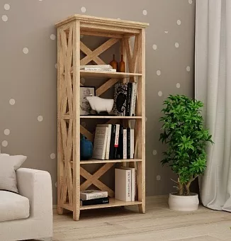 Стеллаж Скандинавия из массива дуба купить в Москве - фото №1