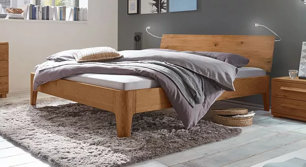 Кровать Lugo modern (RO191) из массива дуба  120*200 купить в Москве - фото №1