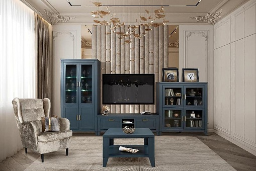 Набор мебели для гостиной Амадей (Королевский синий) купить в Москве - фото №1