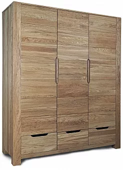 Шкаф 3-х дверный Riva цвет Тик купить в Москве - фото №1