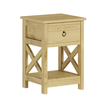 Тумба Оливер с ящиком из массива сосны купить в Москве - фото №1