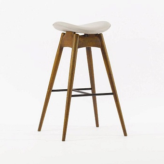 Стул полубарный Анастасия комфорт без спинки без подлокотников с тканью купить в Москве - фото №1