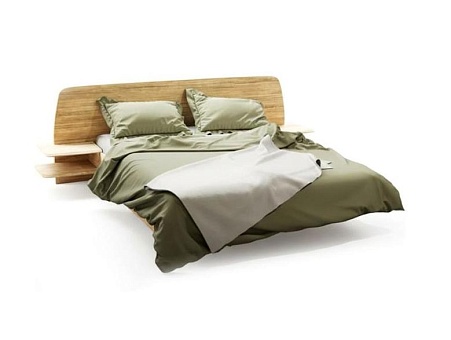 Кровать двуспальная Аманди (Amandi) 200*200 без чехла с полками изголовье 2700 купить в Москве - фото №1