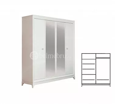 Шкаф для одежды Сабрина ММ-302-01/04 купить в Москве - фото №1