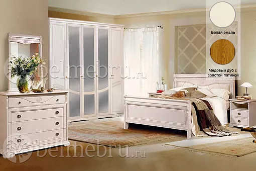 Набор мебели для спальни Лика 5Z (цвет белая эмаль) купить в Москве - фото №1