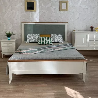 Кровать Римини с мягкой вставкой (180х200) купить в Москве - фото №1