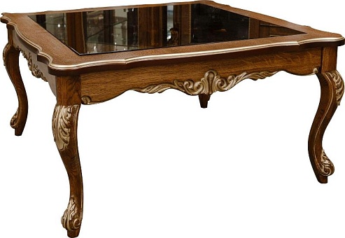 Стол журнальный «Альба» П4.485.0.06 Палисандр с золочением купить в Москве - фото №1