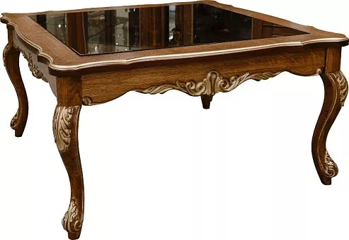 Стол журнальный «Альба» П4.485.0.06 Палисандр с золочением купить в Москве - фото №1