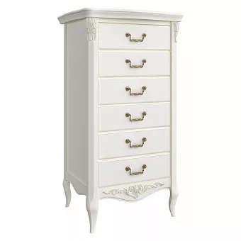 Комод высокий 6 ящиков Romantic art. R108 купить в Москве - фото №1