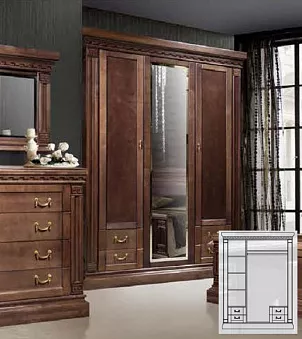 Шкаф комбинированный Ривьера ГМ 5823 купить в Москве - фото №1