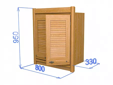 Шкаф настенный с 2-мя дверцами на 80 "Хлоя КХ 06" купить в Москве - фото №1